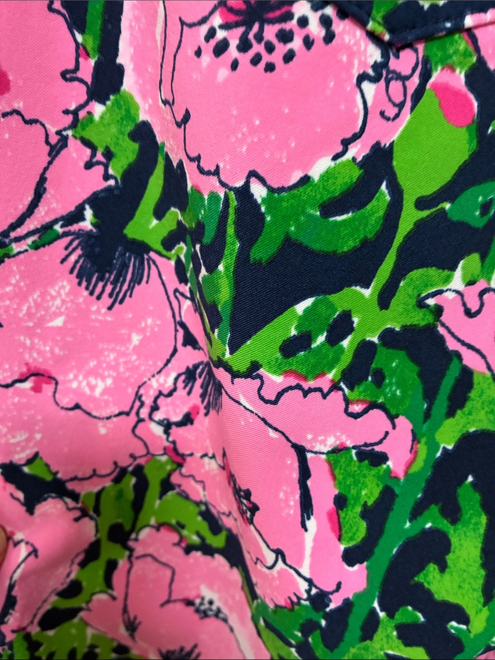 Lilly Pulitzer NWT Pink Floral Wide-Leg Pants Performance Fabric - Picture 4 of 11